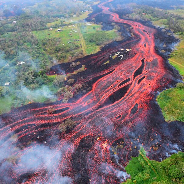 природа, океан, фото, Извержение вулкана Килауэа в фотографиях